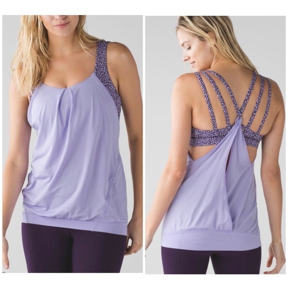 Lululemon Tank Top Women’s Size 6 Nouveau Limits Tank Top Lilac workout top - Picture 10 of 13